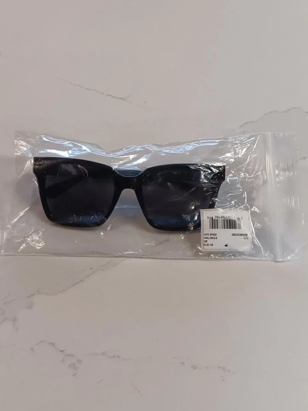 KATE SPADE Sunglasses Harlow/G/S 02M2 M9 Black with Case Polarized NEW